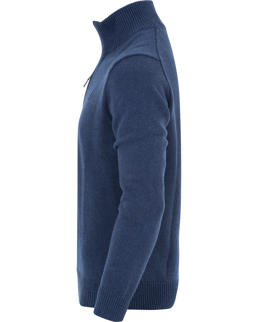 Herre | Trøjer | Polo Ralph Lauren | Cotton/Curado Half Zip Sweater Shale Blue Heather