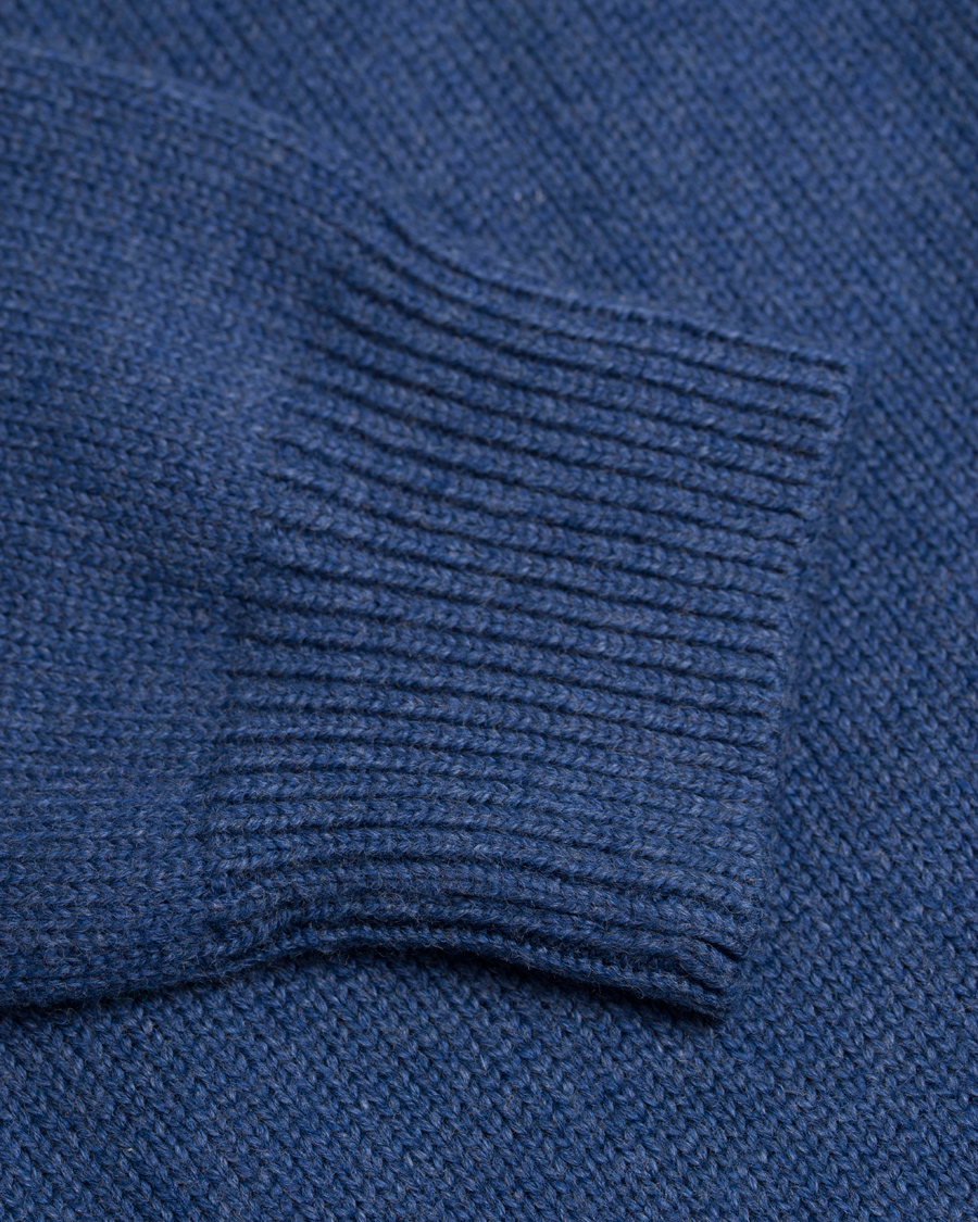 Herre | Trøjer | Polo Ralph Lauren | Cotton/Curado Half Zip Sweater Shale Blue Heather