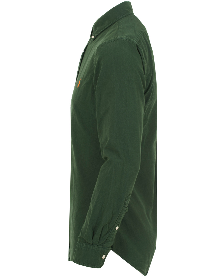 Herre | Skjorter | Polo Ralph Lauren | Slim Fit Garment Dyed Oxford Shirt Bentley Green