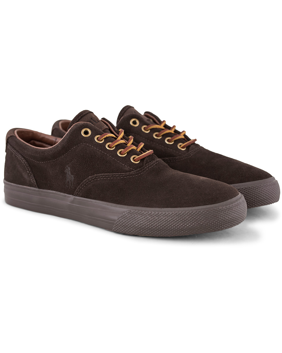 Herre | Polo Ralph Lauren Vaughn Sneaker Dark Brown Suede | Polo Ralph Lauren | Vaughn Sneaker Dark Brown Suede