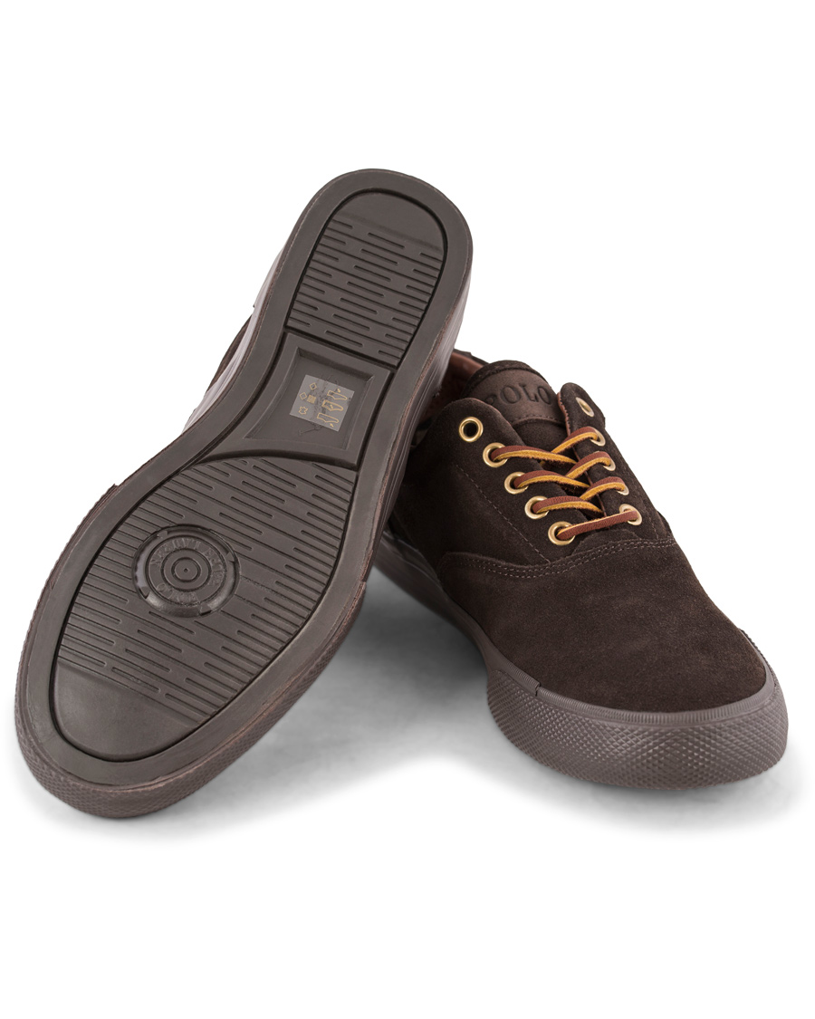 Herre | Polo Ralph Lauren Vaughn Sneaker Dark Brown Suede | Polo Ralph Lauren | Vaughn Sneaker Dark Brown Suede