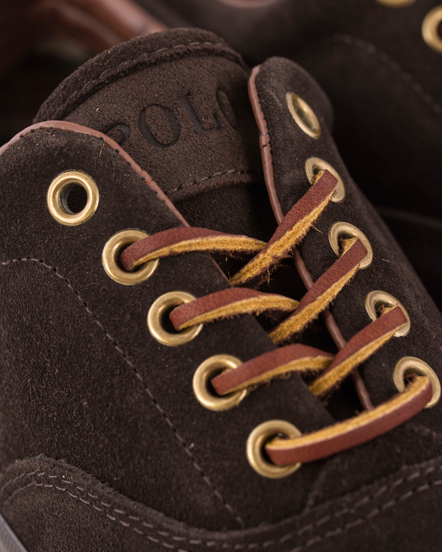 Herre | Polo Ralph Lauren Vaughn Sneaker Dark Brown Suede | Polo Ralph Lauren | Vaughn Sneaker Dark Brown Suede