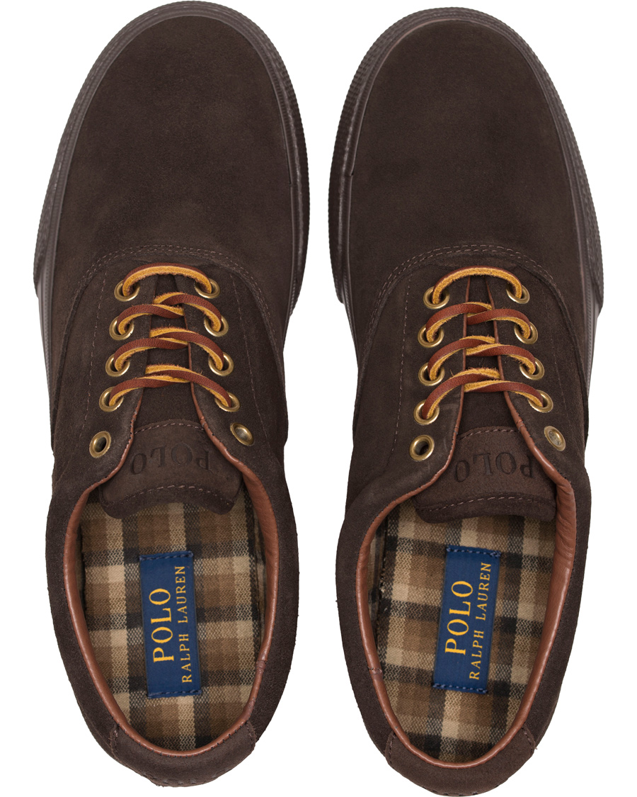 Herre | Polo Ralph Lauren Vaughn Sneaker Dark Brown Suede | Polo Ralph Lauren | Vaughn Sneaker Dark Brown Suede