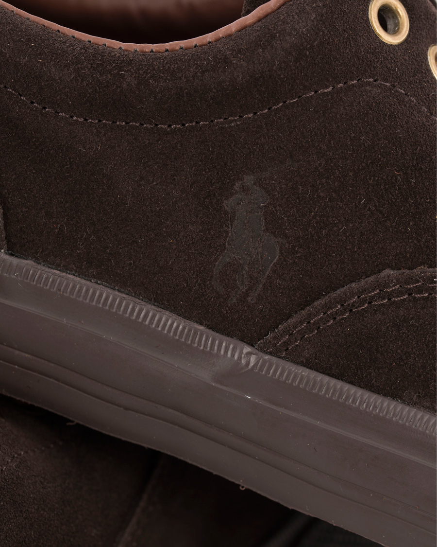 Herre | Polo Ralph Lauren Vaughn Sneaker Dark Brown Suede | Polo Ralph Lauren | Vaughn Sneaker Dark Brown Suede