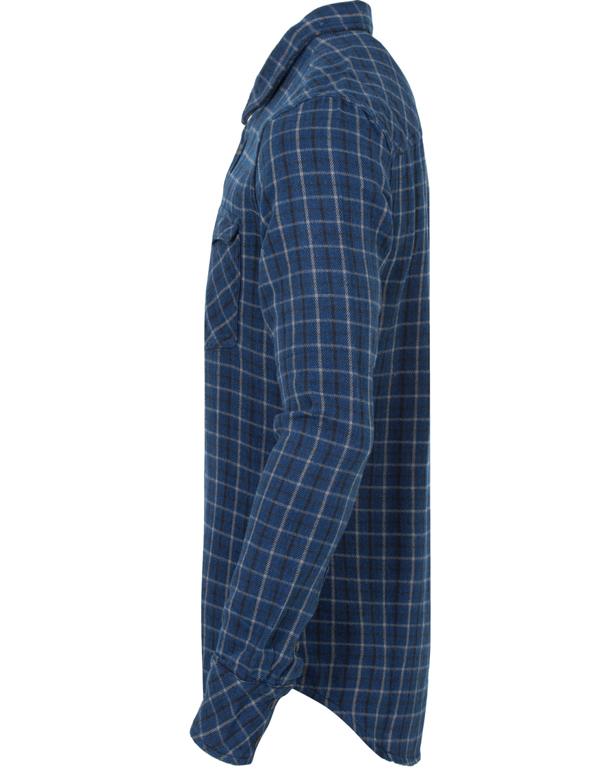 Herre | Skjorter | Nudie Jeans | Gunnar Rope Twill Check Shirt Indigo