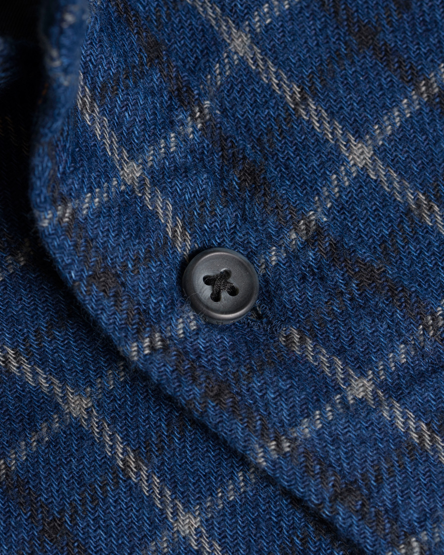 Herre | Skjorter | Nudie Jeans | Gunnar Rope Twill Check Shirt Indigo
