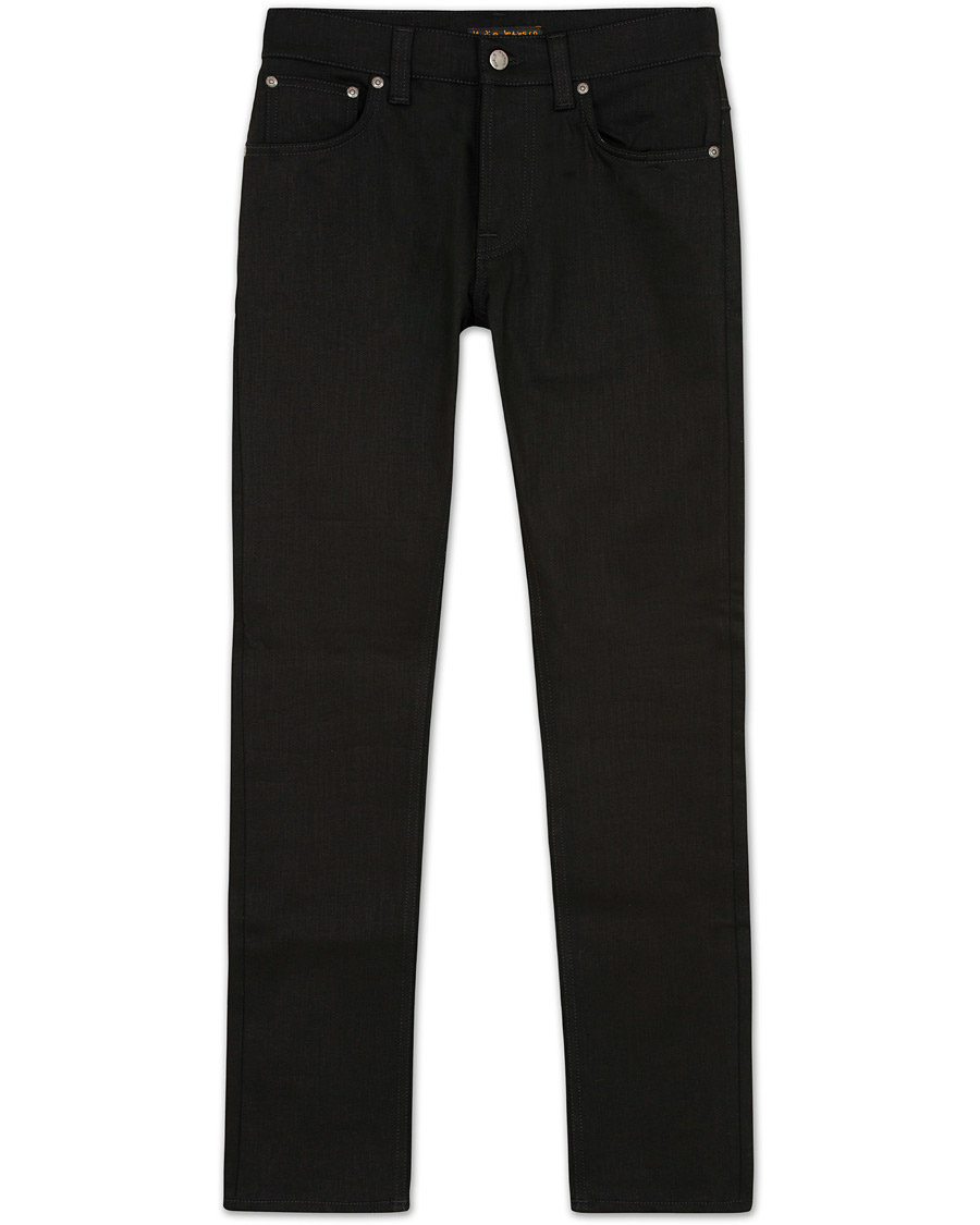 Herre | Jeans | Nudie Jeans | Grim Tim Organic Slim Fit Stretch Jeans Cold Black