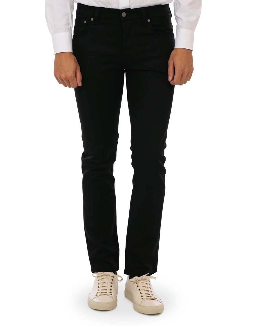 Herre | Jeans | Nudie Jeans | Grim Tim Organic Slim Fit Stretch Jeans Cold Black