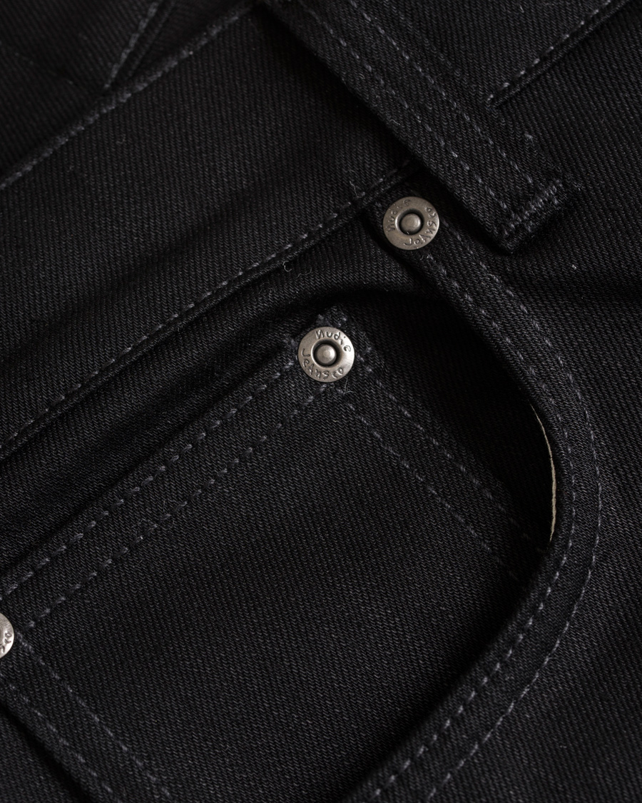 Herre | Jeans | Nudie Jeans | Grim Tim Organic Slim Fit Stretch Jeans Cold Black