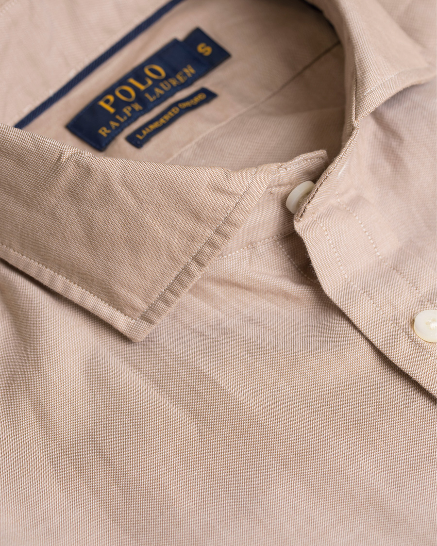 Herre | Skjorter | Polo Ralph Lauren | Cut Away Oxford Shirt Tan
