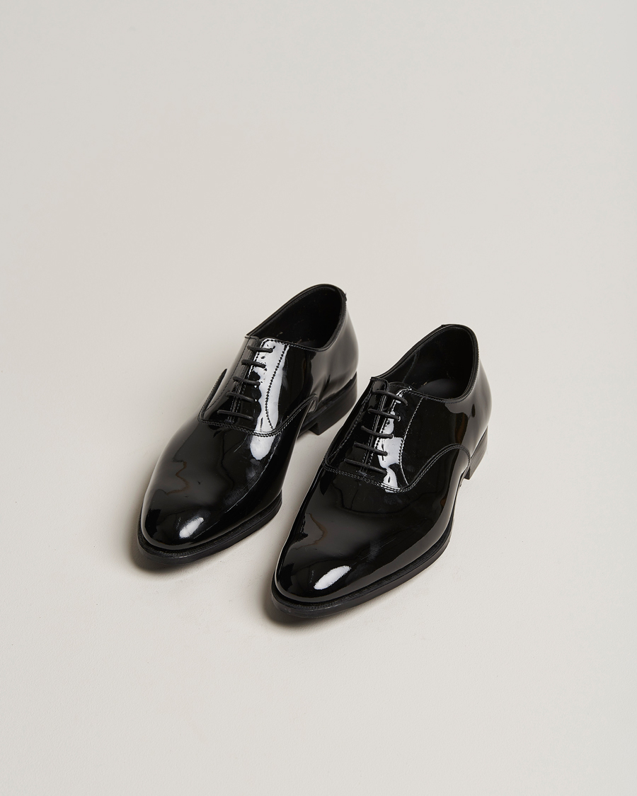 Herre | Black Tie | Crockett & Jones | Overton Oxfords Black Patent