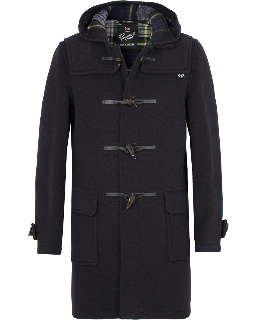 Herre | Jakker | Gloverall | Morris Duffel Coat Navy/Dress Gordon