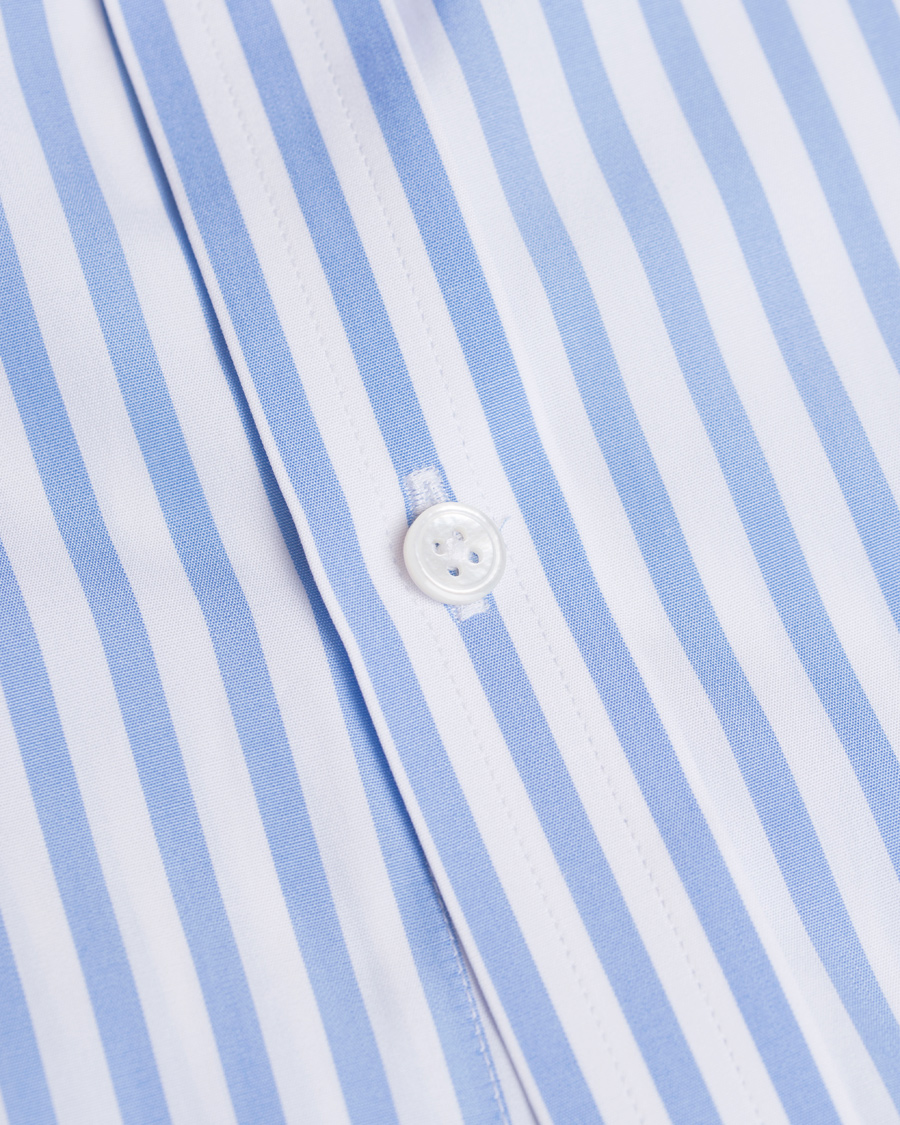 Herre | Skjorter | Turnbull & Asser | Slim Fit Bengal Stripe Shirt Light Blue