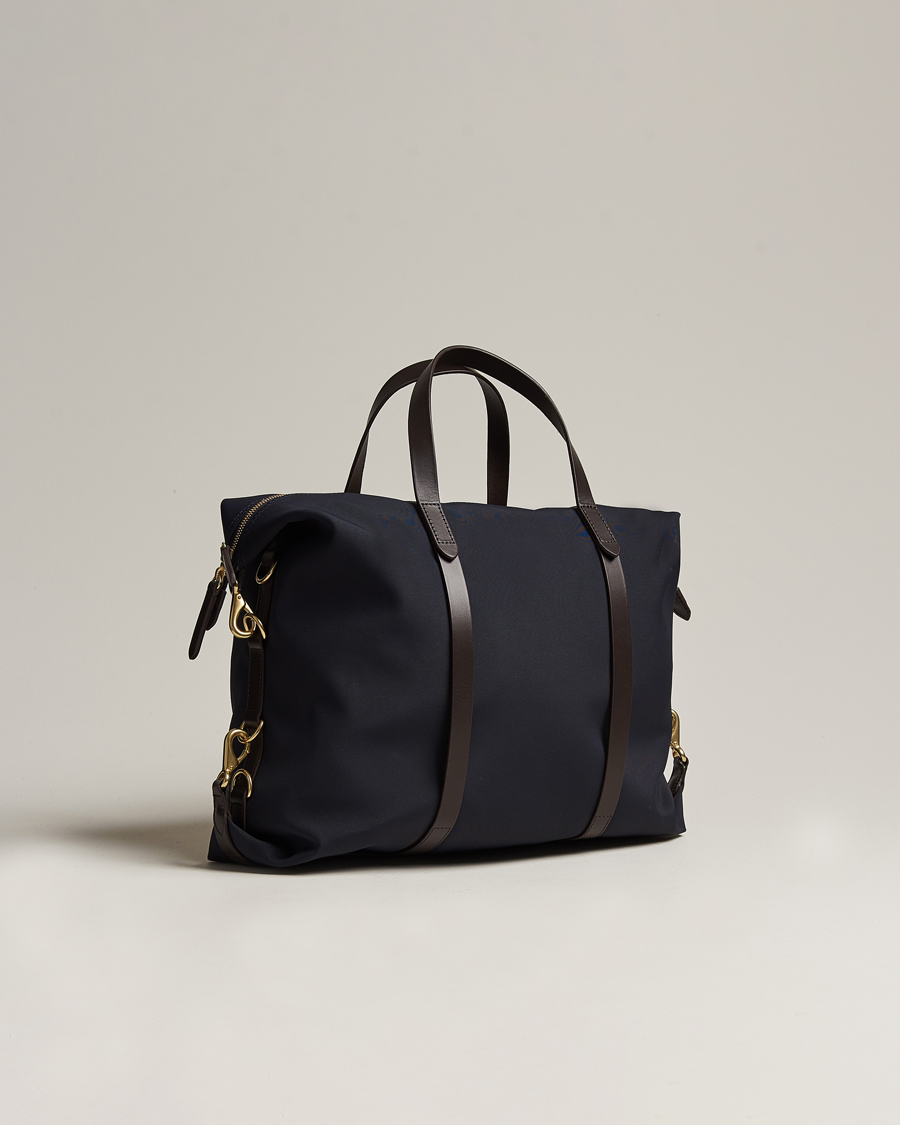 Herre | Tasker | Mismo | M/S Utility Nylon Duffle Bag Navy/Dark Brown