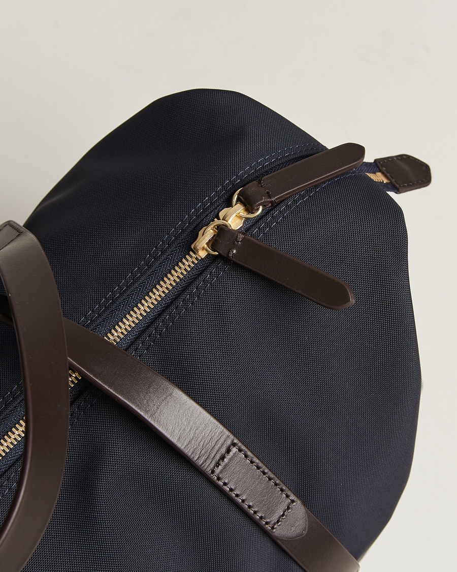 Herre | Tasker | Mismo | M/S Utility Nylon Duffle Bag Navy/Dark Brown