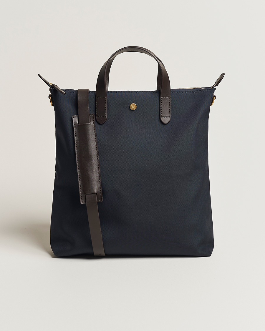 Herre | Tasker | Mismo | M/S Canvas Shopper Navy/Dark Brown