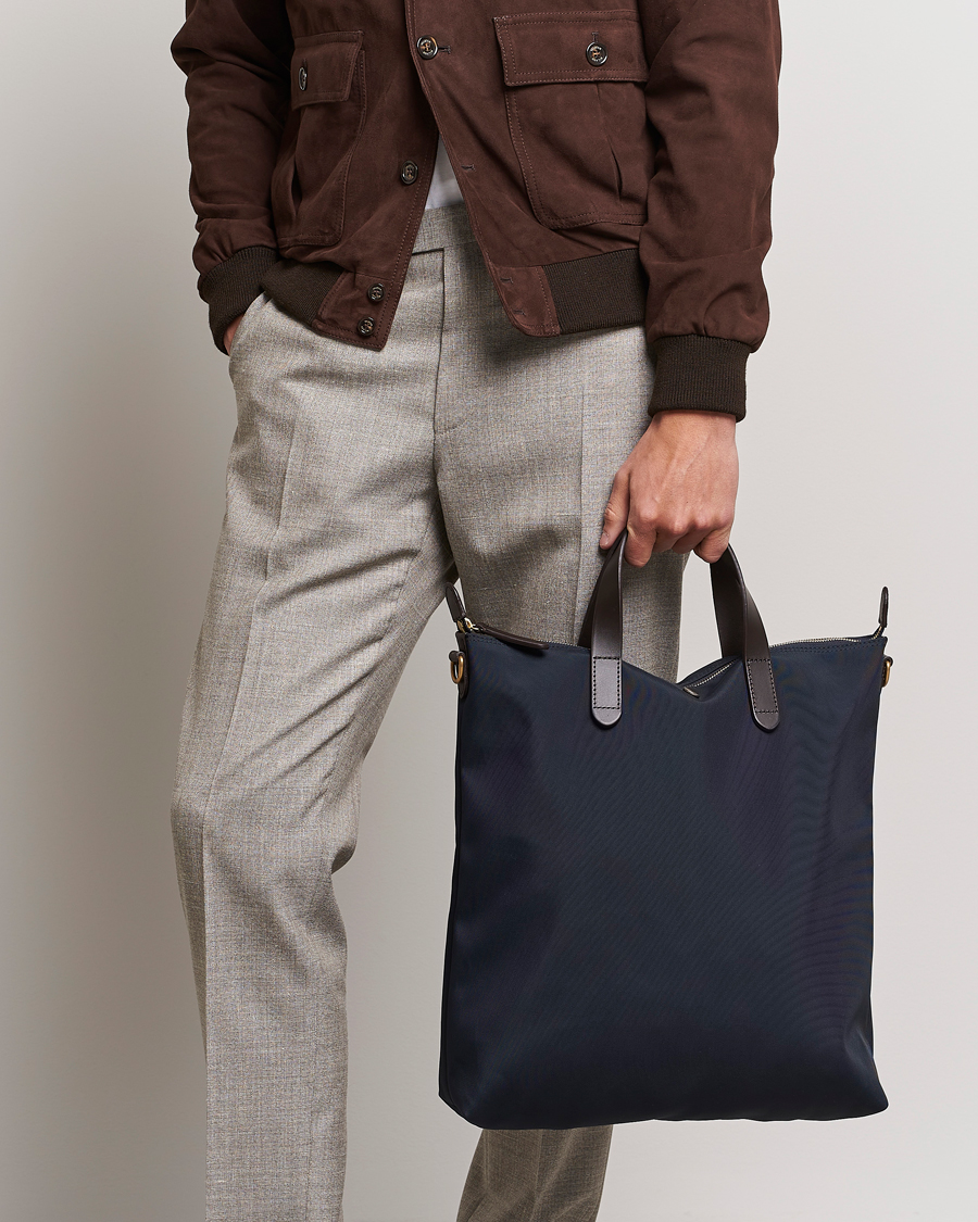 Herr |  | Mismo | M/S Canvas Shopper Navy/Dark Brown