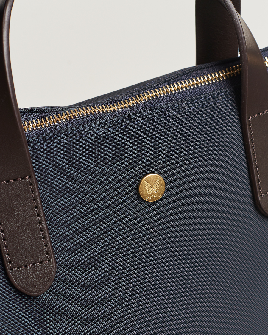 Herre | Tasker | Mismo | M/S Canvas Shopper Navy/Dark Brown