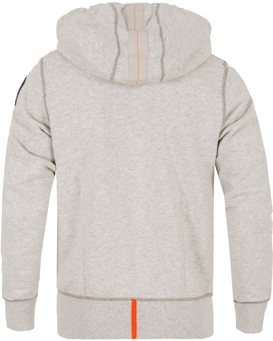 Herre | Trøjer | Parajumpers | Charlie Active Fleece Hoodie White Melange Slub