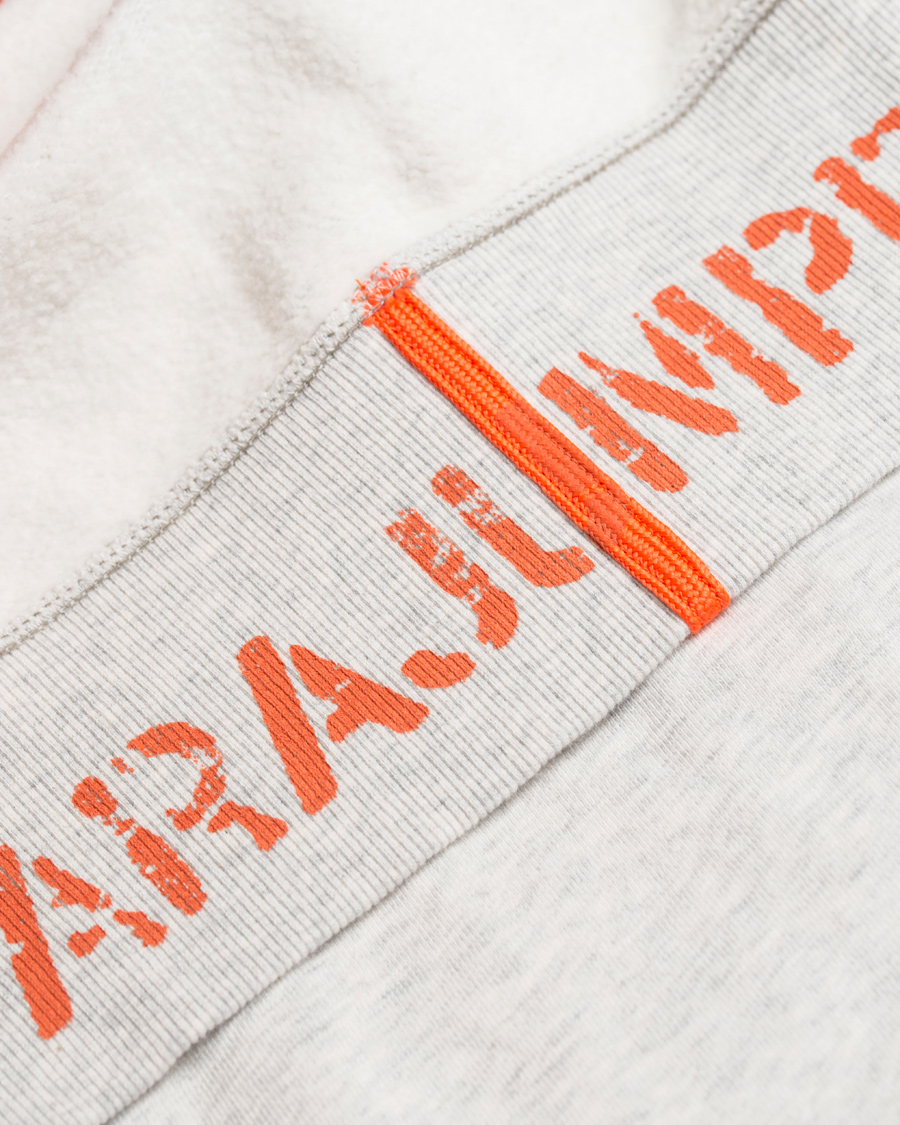 Herre | Trøjer | Parajumpers | Charlie Active Fleece Hoodie White Melange Slub