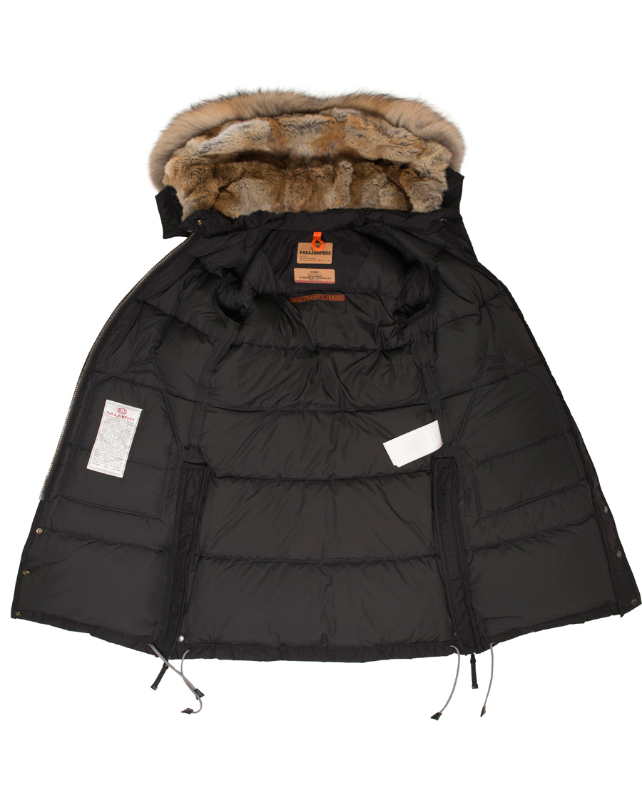 Herre | Parajumpers Woman Long Bear Masterpiece Jacket Black | Parajumpers | Woman Long Bear Masterpiece Jacket Black