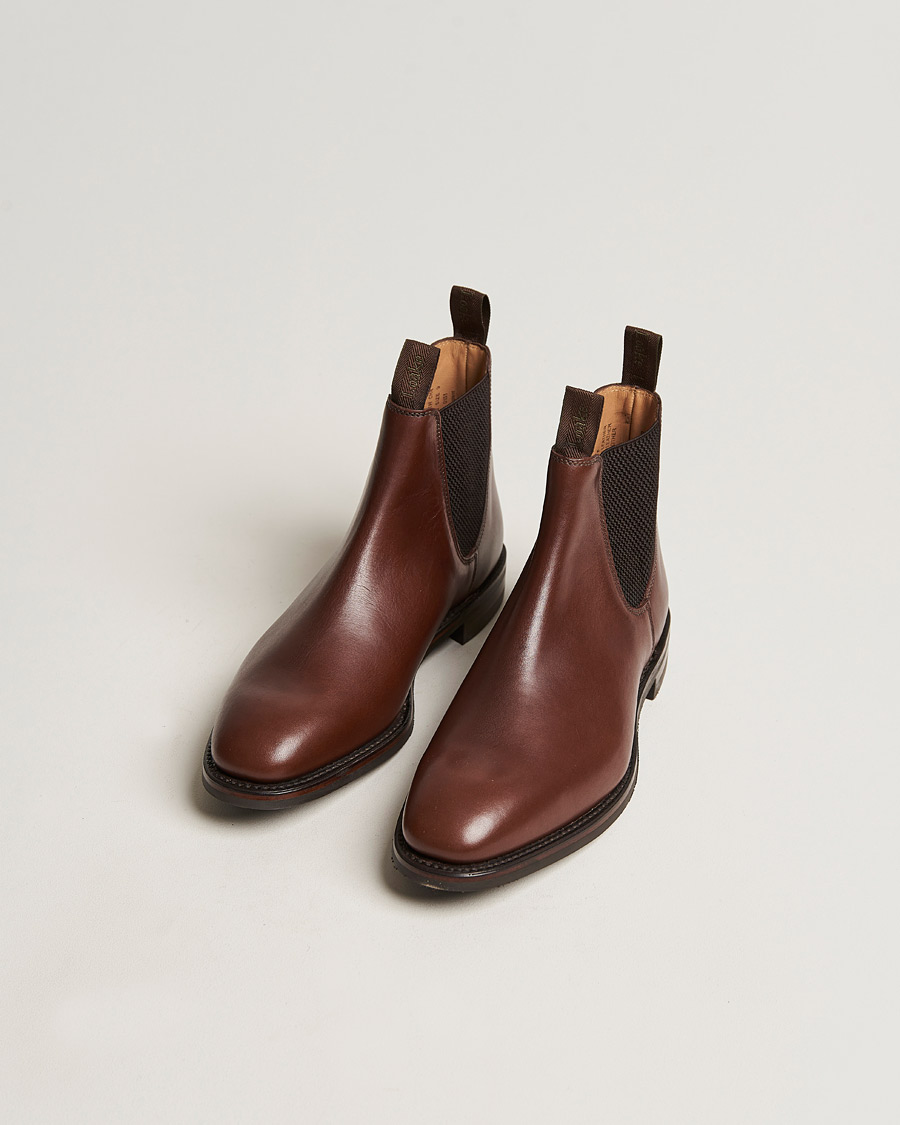Herre | Sko | Loake 1880 | Chatsworth Chelsea Boot Brown Waxy Leather