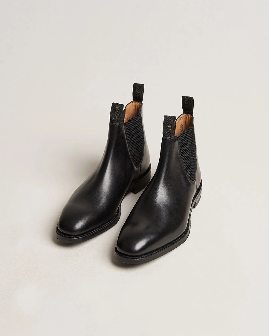 Herre | Håndlavede sko | Loake 1880 | Chatsworth Chelsea Boot Black Calf