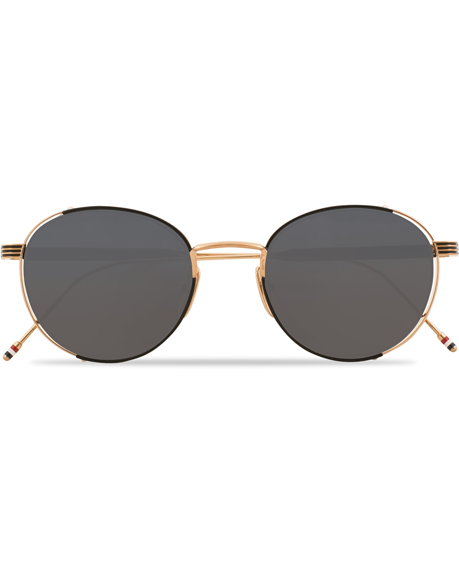 Herre | Thom Browne TB-106 Sunglasses Dark Grey/12 Carat Gold | Thom Browne | TB-106 Sunglasses Dark Grey/12 Carat Gold
