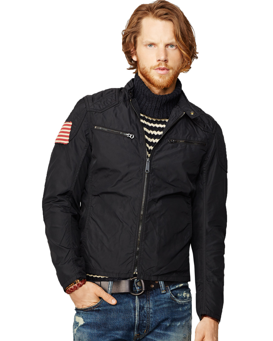 Herre | Jakker | Denim & Supply Ralph Lauren | Motorcycle Jacket Polo Black