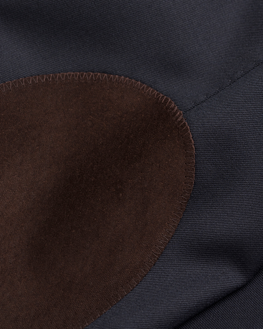 Herre | Blazere & jakker | Oscar Jacobson | Falke Elbow Patch Club Blazer Navy