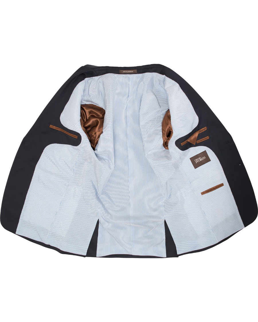 Herre | Blazere & jakker | Oscar Jacobson | Falke Elbow Patch Club Blazer Navy