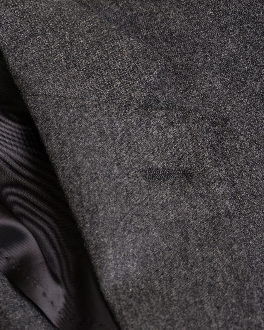 Herre | Blazere & jakker | Oscar Jacobson | Einar Flannel Blazer Dark Grey