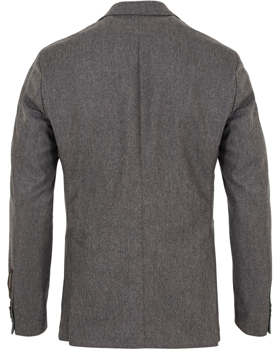 Herre | Blazere & jakker | Oscar Jacobson | Einar Flannel Blazer Dark Grey