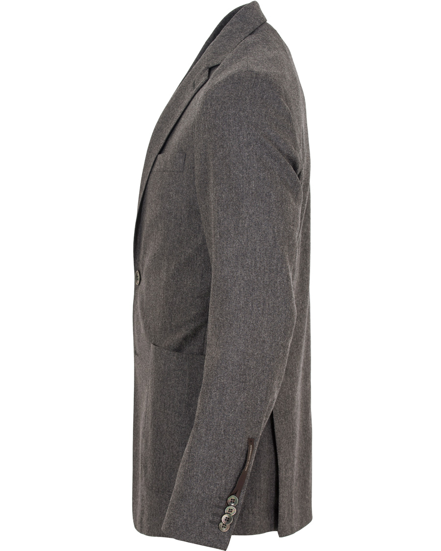 Herre | Blazere & jakker | Oscar Jacobson | Einar Flannel Blazer Dark Grey