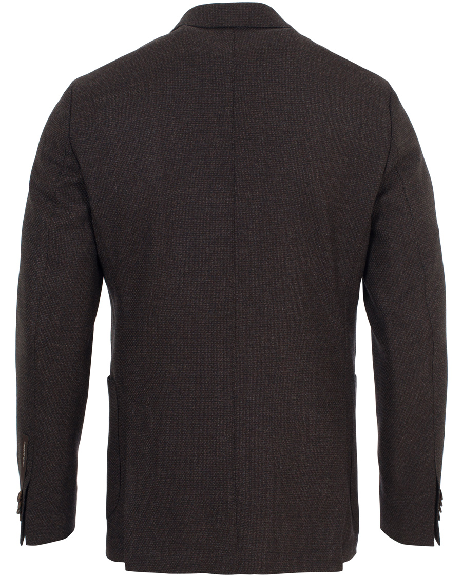 Herre | Blazere & jakker | Oscar Jacobson | Erik Double Breasted Super 120's Blazer Dark Brown