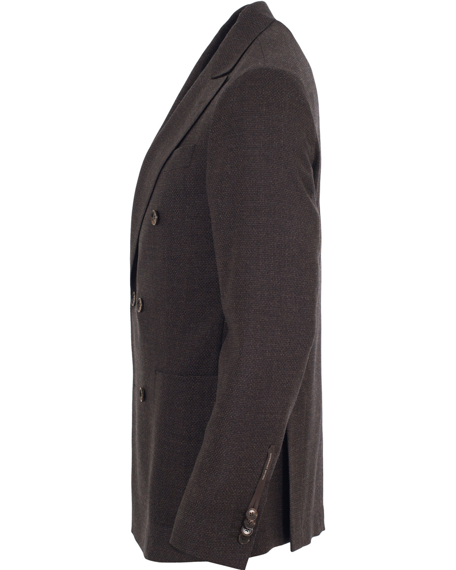 Herre | Blazere & jakker | Oscar Jacobson | Erik Double Breasted Super 120's Blazer Dark Brown