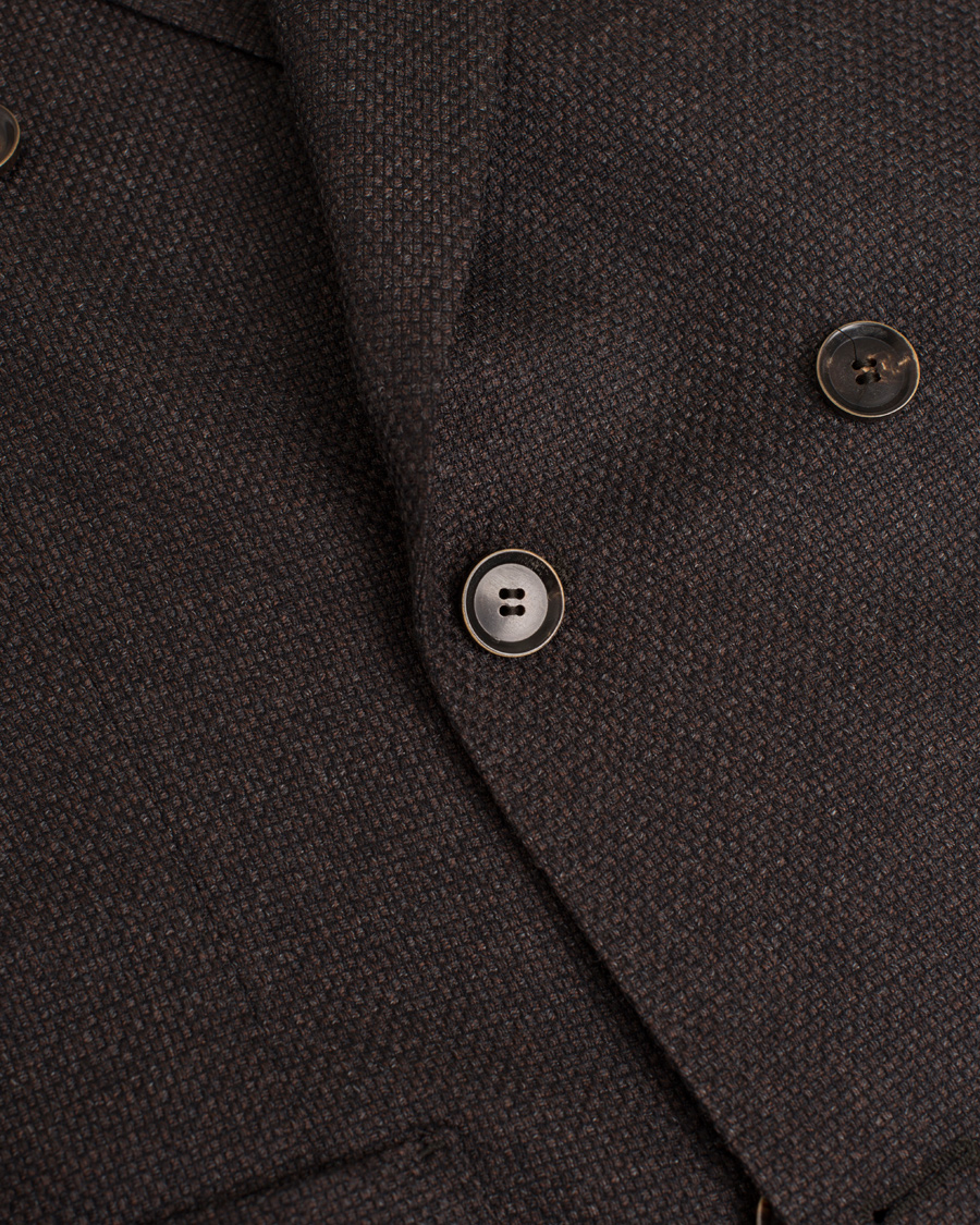 Herre | Blazere & jakker | Oscar Jacobson | Erik Double Breasted Super 120's Blazer Dark Brown