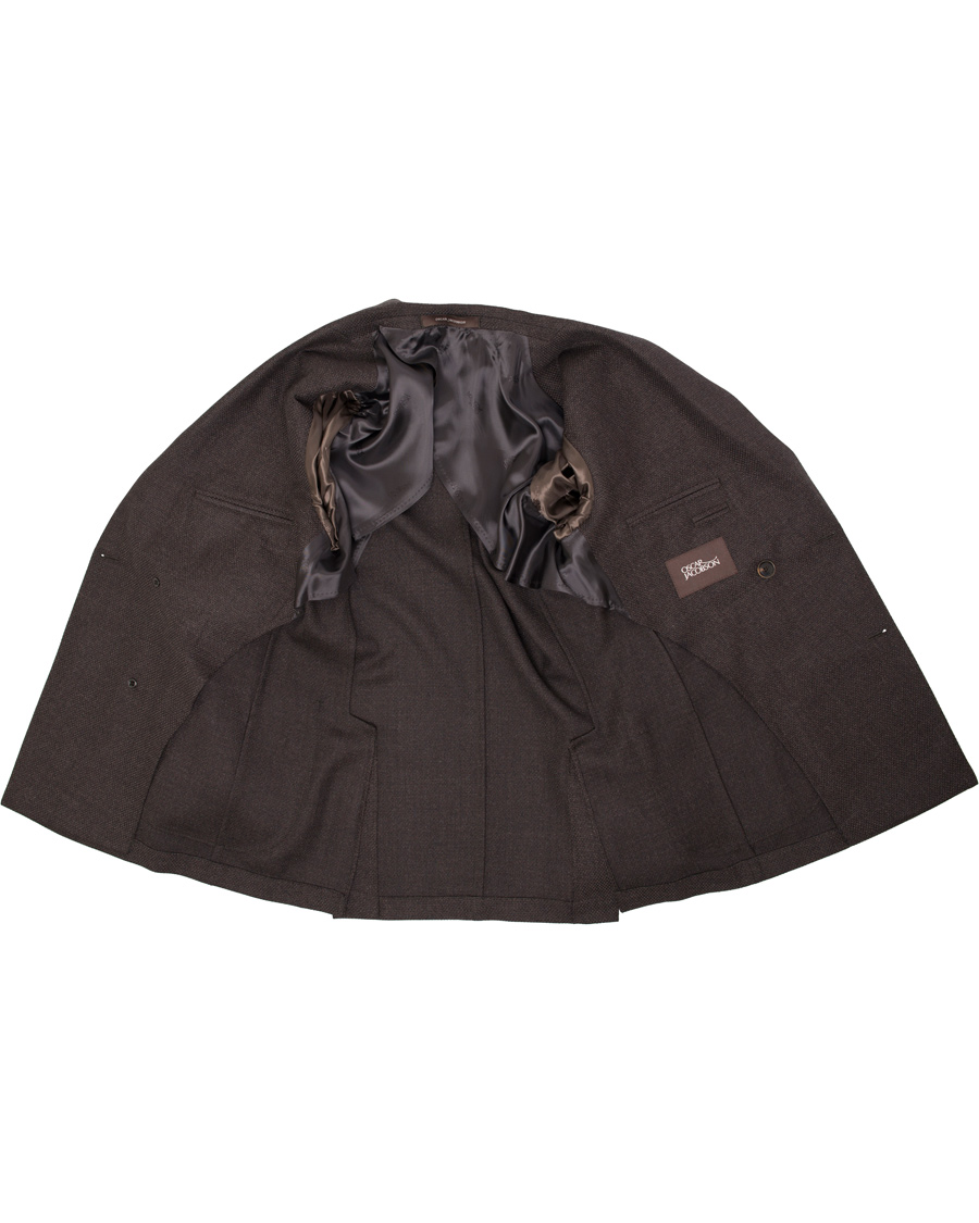 Herre | Blazere & jakker | Oscar Jacobson | Erik Double Breasted Super 120's Blazer Dark Brown