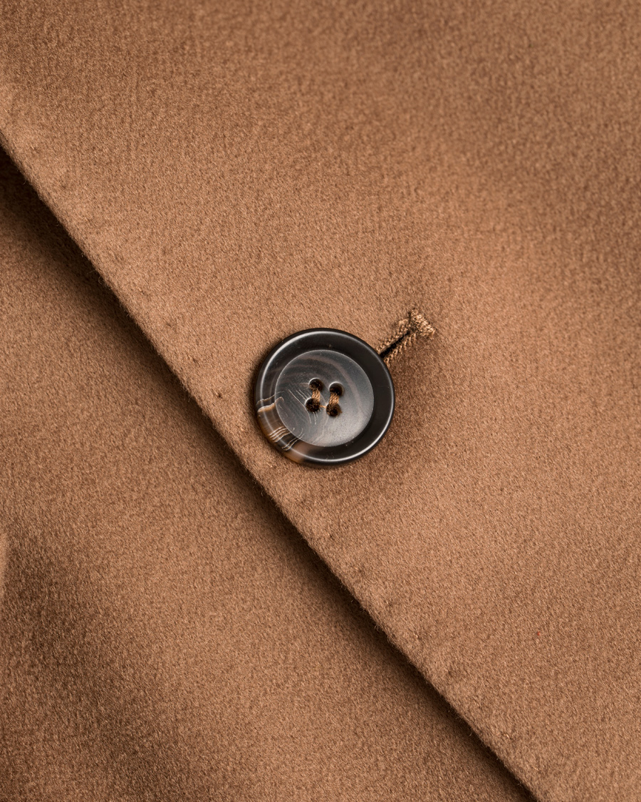 Herre | Jakker | Oscar Jacobson | Savile Row Loro Piana Storm System Coat Dark Brown