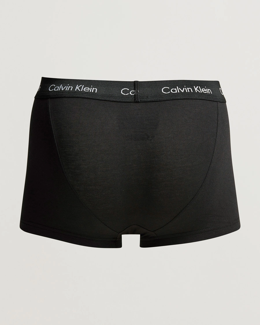 Herre | Undertøj | Calvin Klein | Cotton Stretch Low Rise Trunk 3-pack Blue/Black/Cobolt