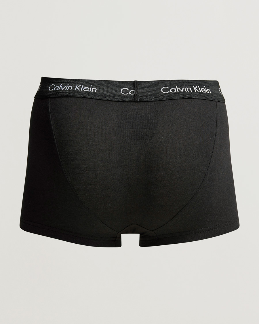 Men |  | Calvin Klein | Cotton Stretch Low Rise Trunk 3-pack Blue/Black/Cobolt