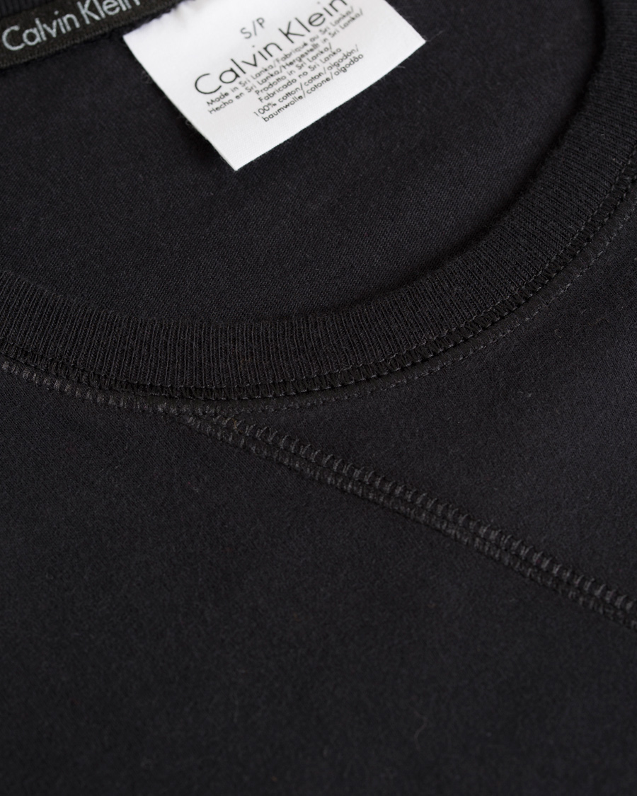 Herre | T-Shirts | Calvin Klein | Long Sleeve Crew Neck Tee Black