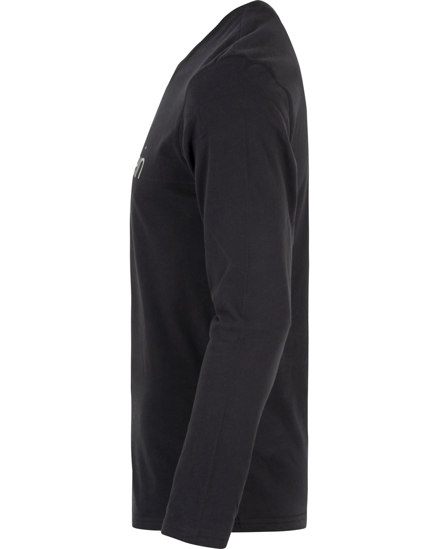 Herre | T-Shirts | Calvin Klein | Long Sleeve Crew Neck Tee Black