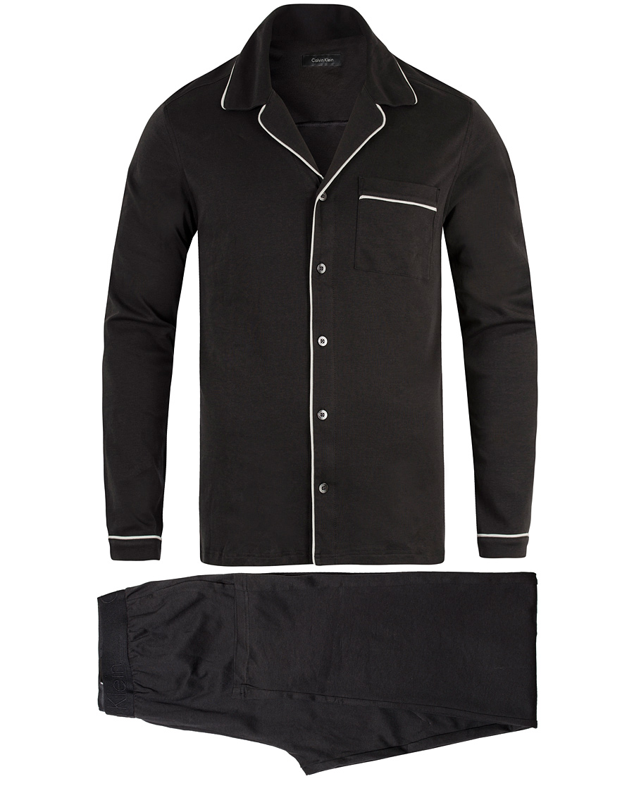 Herre | Undertøj | Calvin Klein | Elegant Cotton Pyjama Set Black