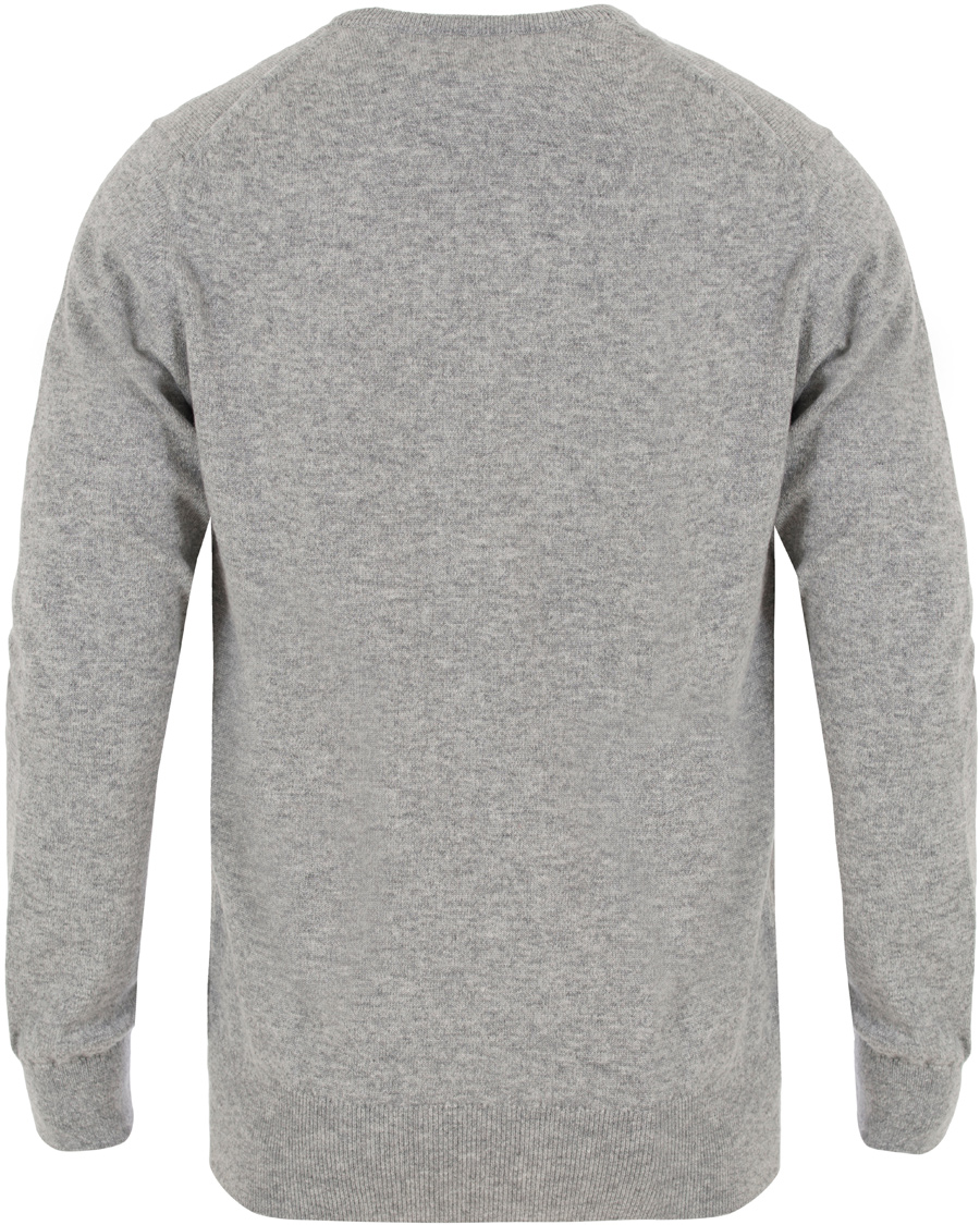 Herre | Trøjer | Johnstons of Elgin | Cashmere Crew Neck Light Grey