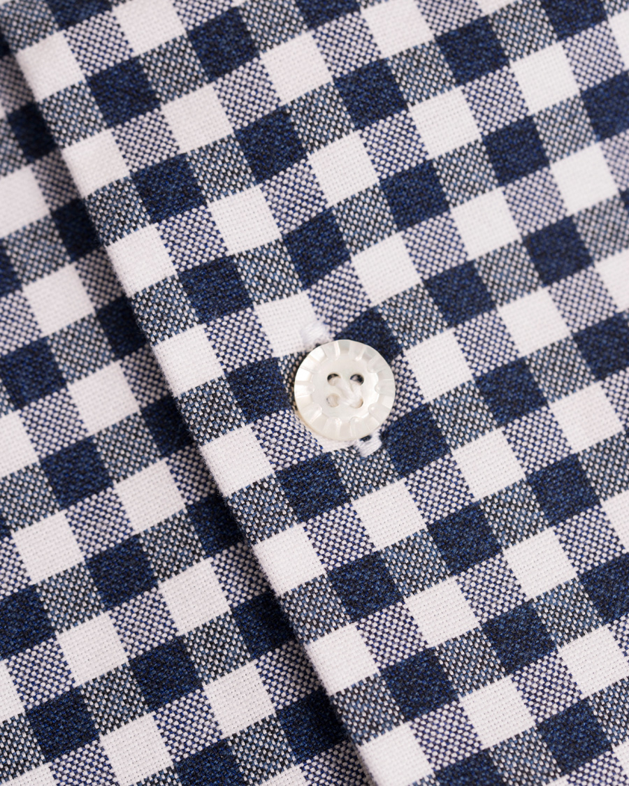 Herre | Skjorter | Barba Napoli | Dandylife Oxford Check Slim Fit Shirt Blue/White