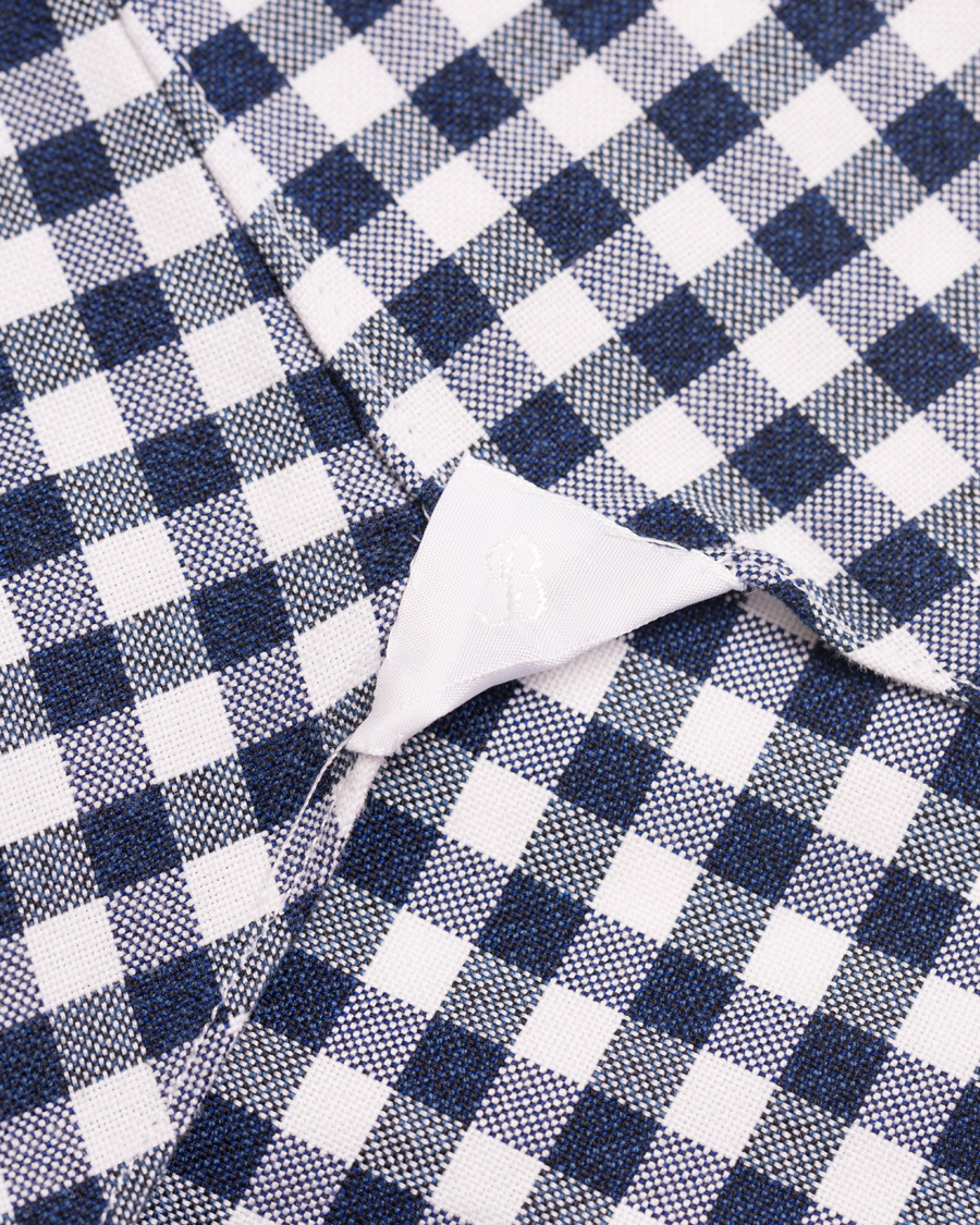 Herre | Skjorter | Barba Napoli | Dandylife Oxford Check Slim Fit Shirt Blue/White