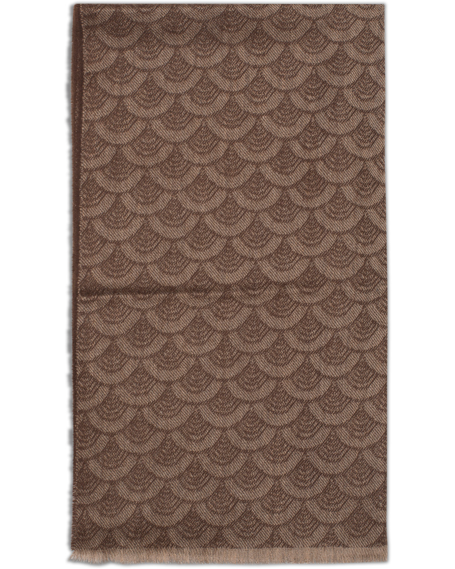 Herre | Eton Merino Woven Scarf Brown | Eton | Merino Woven Scarf Brown