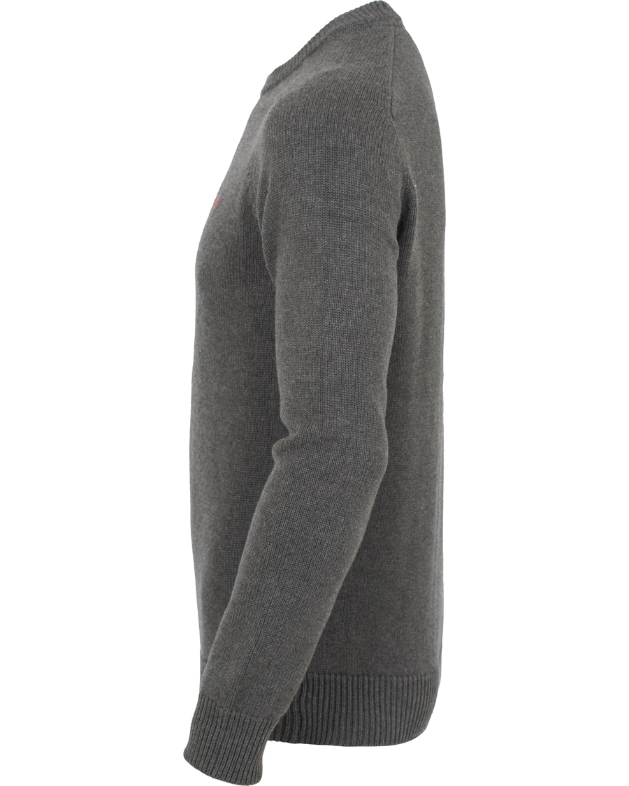 Herre | Trøjer | Morris | Lily Cotton Knit Oneck Dark Grey