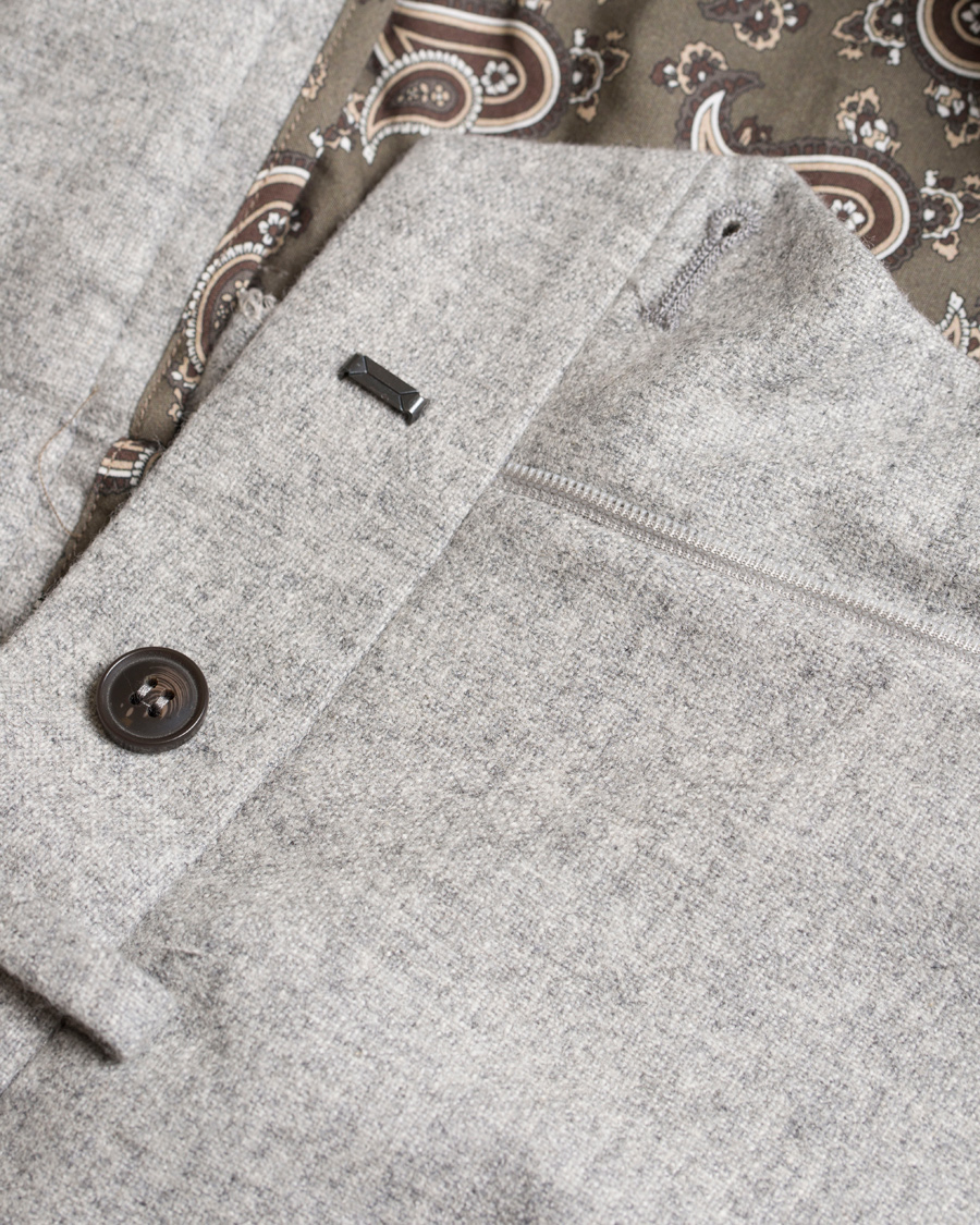 Herre | Bukser | Morris | Rodney Wool Trousers Light Grey